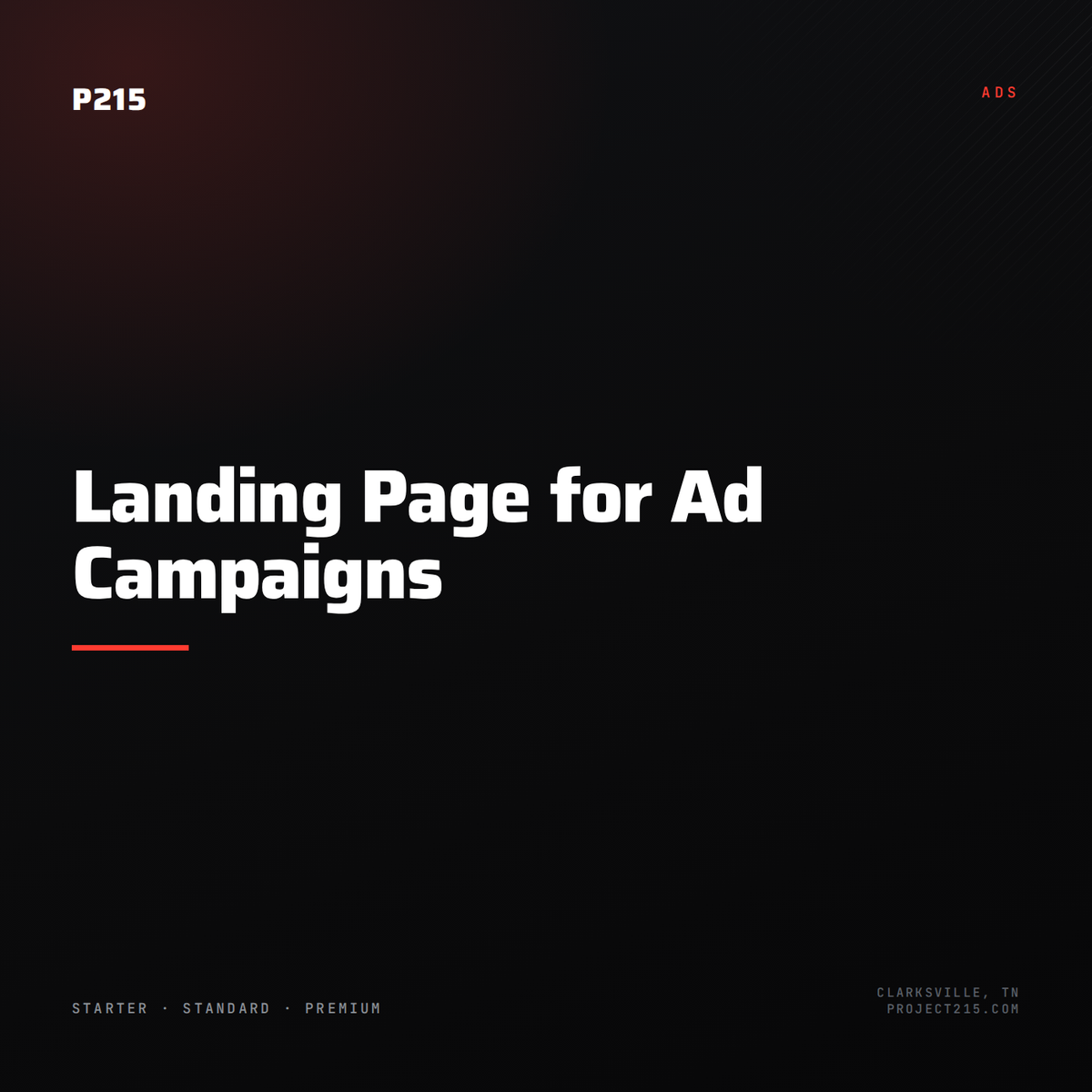 Landing Page for Ad Campaigns