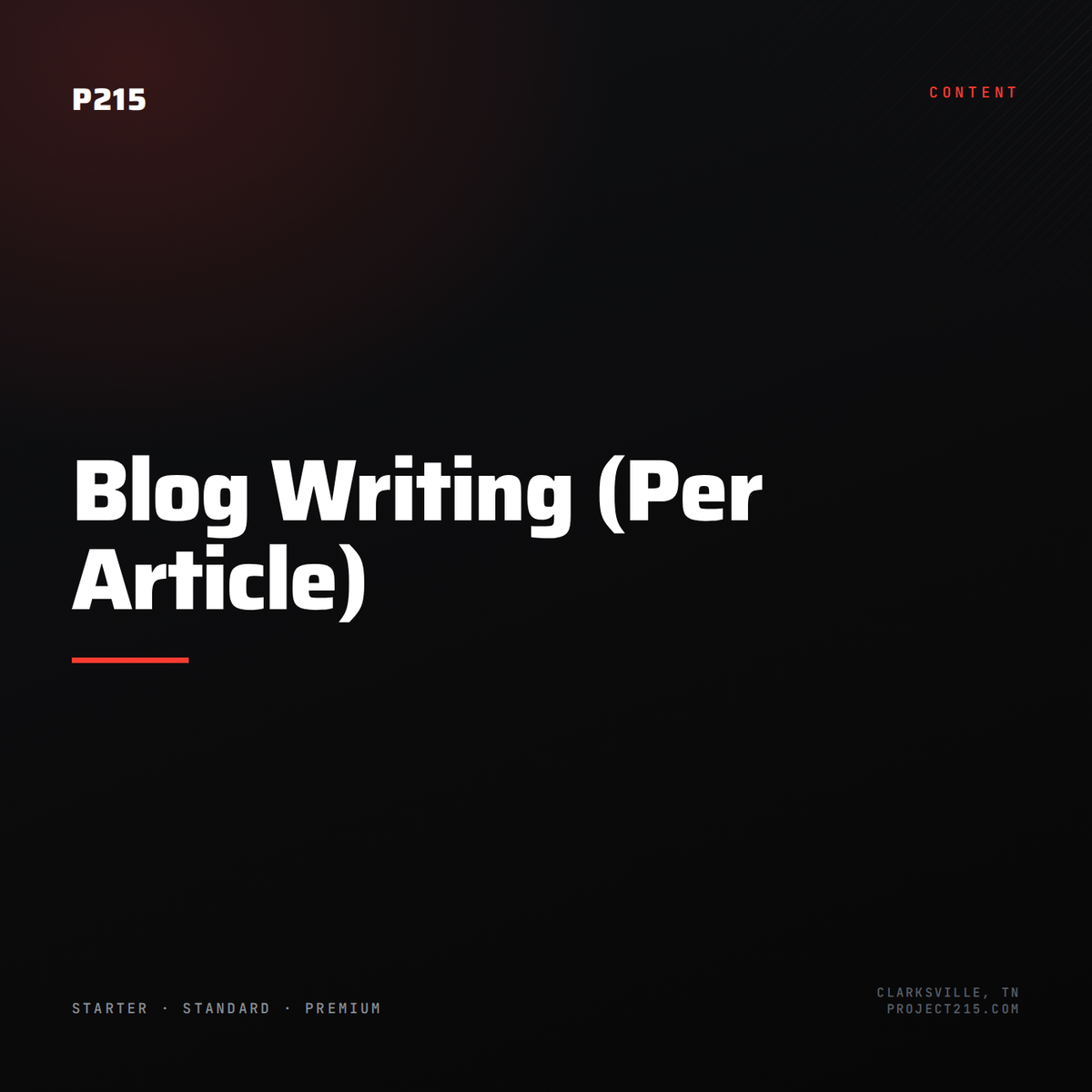Blog Writing (Per Article)
