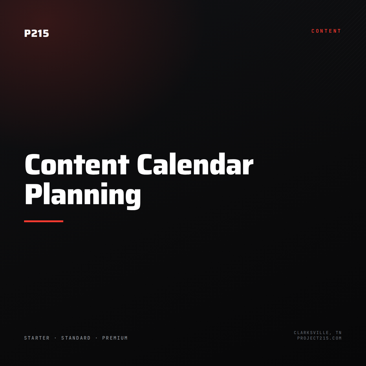Content Calendar Planning